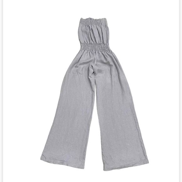 YOUNG FABULOUS & BROKE Linen Gray Jumpsuit - Picture 4 of 6
